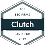 Clutch.co Top SEO Firm in San Diego Award 2017