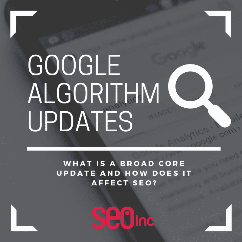 Google algorithm updates