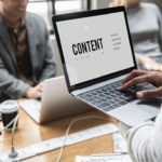 Quality Content -Laptop with the word Content