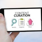 content curation icons mobile