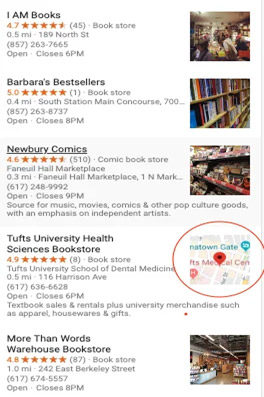maps business listings